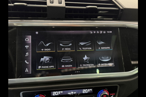 Audi Q3 35 TFSI Advanced Automaat Panoramadak Navigatie Apple Carplay/Android Auto 360 camera Parkeersensoren Cruise Control Alacantara Full Led Stoelverwarming Climate Control Lichtmetalen velgen