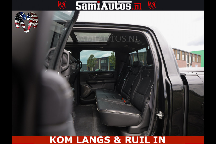 Dodge Ram LIMITED HULK | 5.7 V8 402PK " HEMI | HUD | LUCHTVERING | PANO | MWK KLEP | MEGA VOL | DC | 5 PERS | CREW CAB | DUBBELE CABINE | GRIJSKENETEKN | MEEST COMFORTABELE BEDRIJFSAUTO |