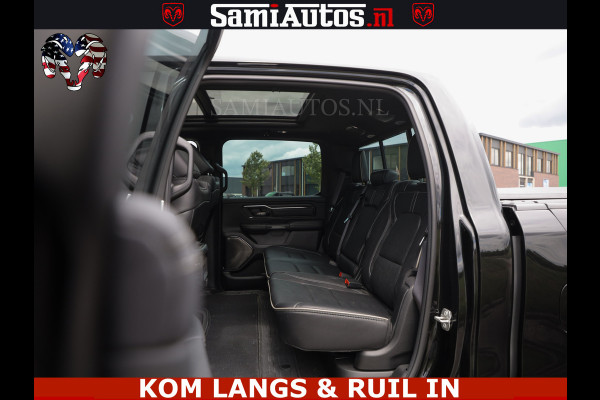 Dodge Ram LIMITED HULK | 5.7 V8 402PK " HEMI | HUD | LUCHTVERING | PANO | MWK KLEP | MEGA VOL | DC | 5 PERS | CREW CAB | DUBBELE CABINE | GRIJSKENETEKN | MEEST COMFORTABELE BEDRIJFSAUTO |
