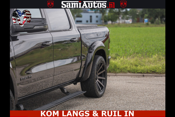 Dodge Ram LIMITED HULK | 5.7 V8 402PK " HEMI | HUD | LUCHTVERING | PANO | MWK KLEP | MEGA VOL | DC | 5 PERS | CREW CAB | DUBBELE CABINE | GRIJSKENETEKN | MEEST COMFORTABELE BEDRIJFSAUTO |