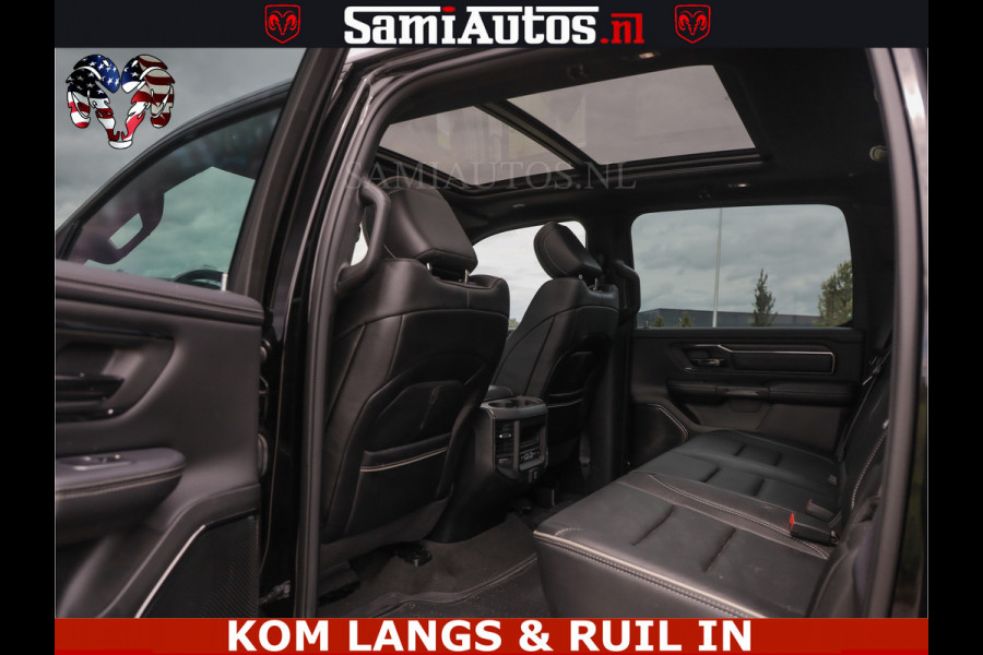 Dodge Ram LIMITED HULK | 5.7 V8 402PK " HEMI | HUD | LUCHTVERING | PANO | MWK KLEP | MEGA VOL | DC | 5 PERS | CREW CAB | DUBBELE CABINE | GRIJSKENETEKN | MEEST COMFORTABELE BEDRIJFSAUTO |