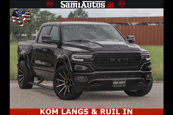 Dodge Ram LIMITED HULK | 5.7 V8 402PK " HEMI | HUD | LUCHTVERING | PANO | MWK KLEP | MEGA VOL | DC | 5 PERS | CREW CAB | DUBBELE CABINE | GRIJSKENETEKN | MEEST COMFORTABELE BEDRIJFSAUTO |