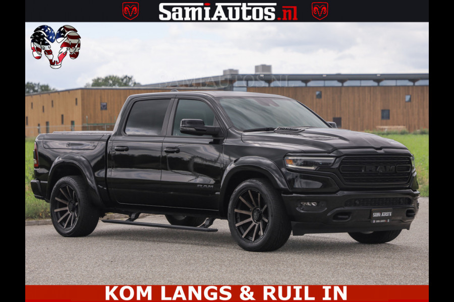 Dodge Ram LIMITED HULK | 5.7 V8 402PK " HEMI | HUD | LUCHTVERING | PANO | MWK KLEP | MEGA VOL | DC | 5 PERS | CREW CAB | DUBBELE CABINE | GRIJSKENETEKN | MEEST COMFORTABELE BEDRIJFSAUTO |