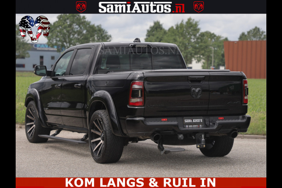 Dodge Ram LIMITED HULK | 5.7 V8 402PK " HEMI | HUD | LUCHTVERING | PANO | MWK KLEP | MEGA VOL | DC | 5 PERS | CREW CAB | DUBBELE CABINE | GRIJSKENETEKN | MEEST COMFORTABELE BEDRIJFSAUTO |