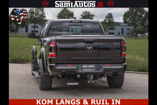 Dodge Ram LIMITED HULK | 5.7 V8 402PK " HEMI | HUD | LUCHTVERING | PANO | MWK KLEP | MEGA VOL | DC | 5 PERS | CREW CAB | DUBBELE CABINE | GRIJSKENETEKN | MEEST COMFORTABELE BEDRIJFSAUTO |