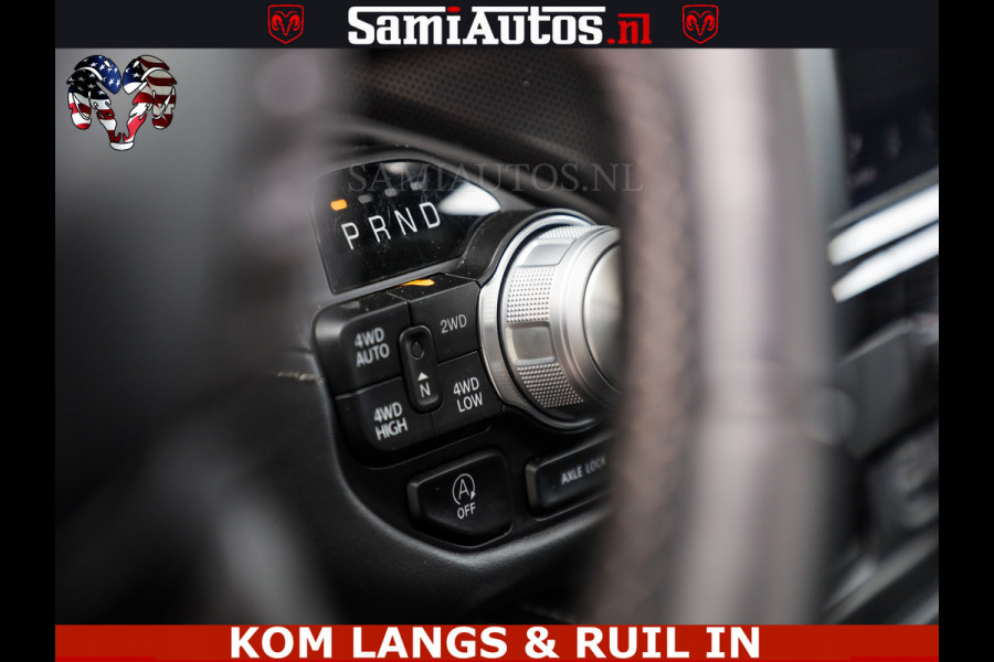 Dodge Ram LIMITED HULK | 5.7 V8 402PK " HEMI | HUD | LUCHTVERING | PANO | MWK KLEP | MEGA VOL | DC | 5 PERS | CREW CAB | DUBBELE CABINE | GRIJSKENETEKN | MEEST COMFORTABELE BEDRIJFSAUTO |