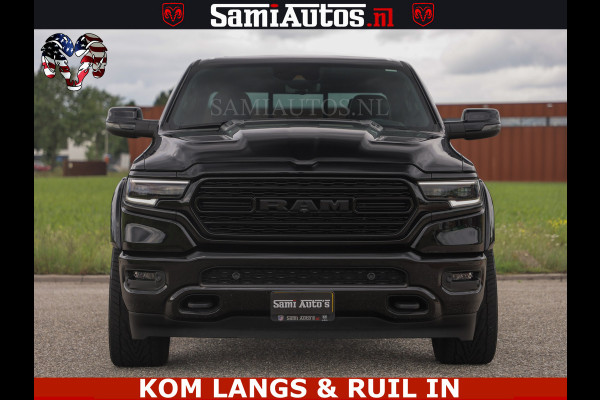 Dodge Ram LIMITED HULK | 5.7 V8 402PK " HEMI | HUD | LUCHTVERING | PANO | MWK KLEP | MEGA VOL | DC | 5 PERS | CREW CAB | DUBBELE CABINE | GRIJSKENETEKN | MEEST COMFORTABELE BEDRIJFSAUTO |