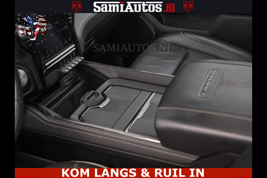 Dodge Ram LIMITED HULK | 5.7 V8 402PK " HEMI | HUD | LUCHTVERING | PANO | MWK KLEP | MEGA VOL | DC | 5 PERS | CREW CAB | DUBBELE CABINE | GRIJSKENETEKN | MEEST COMFORTABELE BEDRIJFSAUTO |