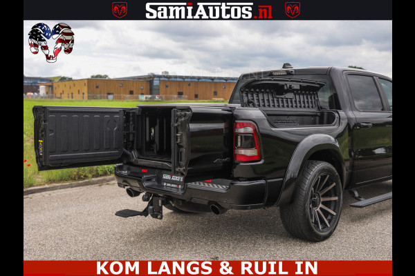 Dodge Ram LIMITED HULK | 5.7 V8 402PK " HEMI | HUD | LUCHTVERING | PANO | MWK KLEP | MEGA VOL | DC | 5 PERS | CREW CAB | DUBBELE CABINE | GRIJSKENETEKN | MEEST COMFORTABELE BEDRIJFSAUTO |