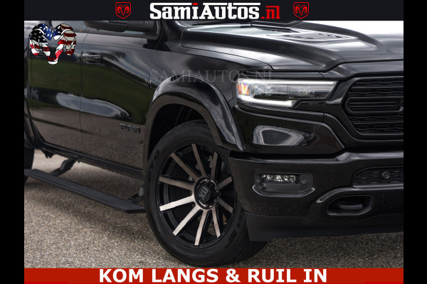Dodge Ram LIMITED HULK | 5.7 V8 402PK " HEMI | HUD | LUCHTVERING | PANO | MWK KLEP | MEGA VOL | DC | 5 PERS | CREW CAB | DUBBELE CABINE | GRIJSKENETEKN | MEEST COMFORTABELE BEDRIJFSAUTO |