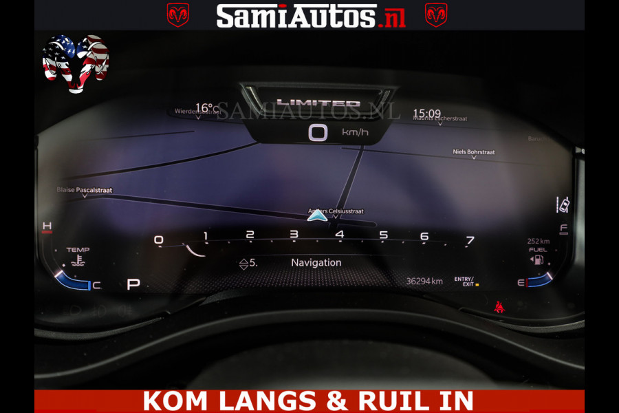 Dodge Ram LIMITED HULK | 5.7 V8 402PK " HEMI | HUD | LUCHTVERING | PANO | MWK KLEP | MEGA VOL | DC | 5 PERS | CREW CAB | DUBBELE CABINE | GRIJSKENETEKN | MEEST COMFORTABELE BEDRIJFSAUTO |