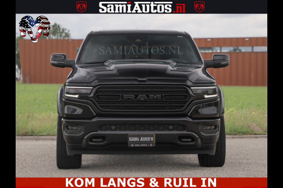 Dodge Ram LIMITED HULK | 5.7 V8 402PK " HEMI | HUD | LUCHTVERING | PANO | MWK KLEP | MEGA VOL | DC | 5 PERS | CREW CAB | DUBBELE CABINE | GRIJSKENETEKN | MEEST COMFORTABELE BEDRIJFSAUTO |