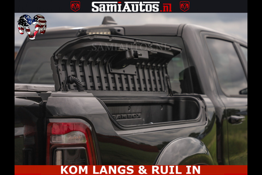 Dodge Ram LIMITED HULK | 5.7 V8 402PK " HEMI | HUD | LUCHTVERING | PANO | MWK KLEP | MEGA VOL | DC | 5 PERS | CREW CAB | DUBBELE CABINE | GRIJSKENETEKN | MEEST COMFORTABELE BEDRIJFSAUTO |