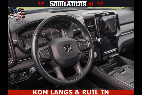 Dodge Ram LIMITED HULK | 5.7 V8 402PK " HEMI | HUD | LUCHTVERING | PANO | MWK KLEP | MEGA VOL | DC | 5 PERS | CREW CAB | DUBBELE CABINE | GRIJSKENETEKN | MEEST COMFORTABELE BEDRIJFSAUTO |