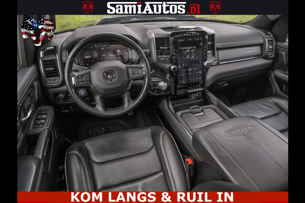 Dodge Ram LIMITED HULK | 5.7 V8 402PK " HEMI | HUD | LUCHTVERING | PANO | MWK KLEP | MEGA VOL | DC | 5 PERS | CREW CAB | DUBBELE CABINE | GRIJSKENETEKN | MEEST COMFORTABELE BEDRIJFSAUTO |