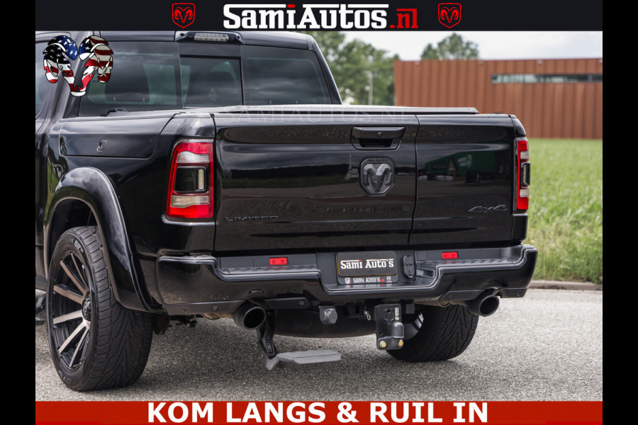 Dodge Ram LIMITED HULK | 5.7 V8 402PK " HEMI | HUD | LUCHTVERING | PANO | MWK KLEP | MEGA VOL | DC | 5 PERS | CREW CAB | DUBBELE CABINE | GRIJSKENETEKN | MEEST COMFORTABELE BEDRIJFSAUTO |