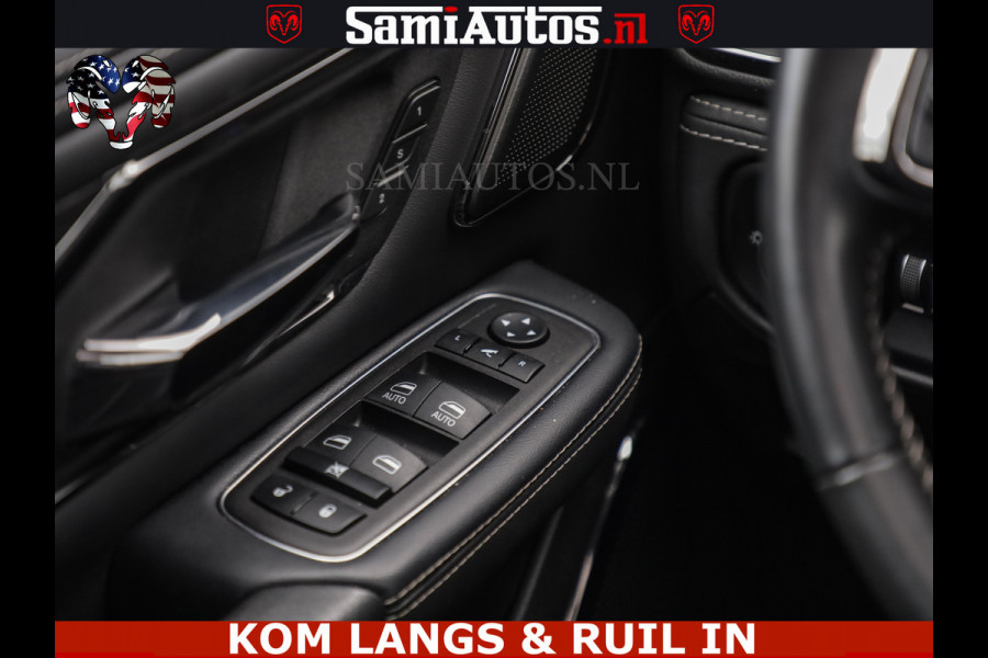 Dodge Ram LIMITED HULK | 5.7 V8 402PK " HEMI | HUD | LUCHTVERING | PANO | MWK KLEP | MEGA VOL | DC | 5 PERS | CREW CAB | DUBBELE CABINE | GRIJSKENETEKN | MEEST COMFORTABELE BEDRIJFSAUTO |
