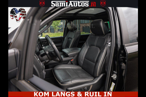 Dodge Ram LIMITED HULK | 5.7 V8 402PK " HEMI | HUD | LUCHTVERING | PANO | MWK KLEP | MEGA VOL | DC | 5 PERS | CREW CAB | DUBBELE CABINE | GRIJSKENETEKN | MEEST COMFORTABELE BEDRIJFSAUTO |