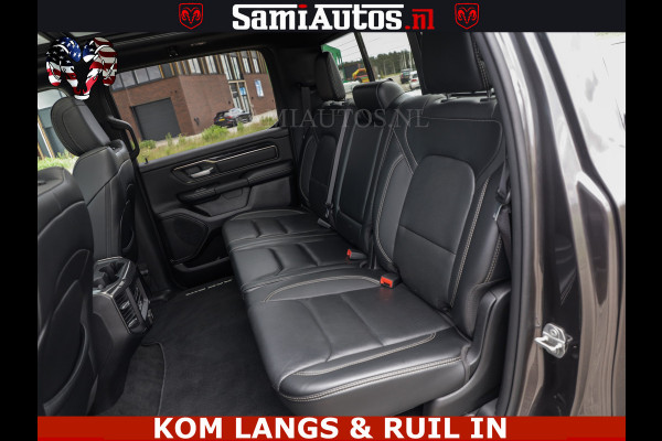 Dodge Ram SPORT | 5.7 V8 HEMI 402PK | GRANITE CRYSTAL | GROOTSCHERM | PANO | LIMITED WIELEN | DUBBEL CABINE DC | 5 PERSOONS | GRIJSKENTEKEN |
