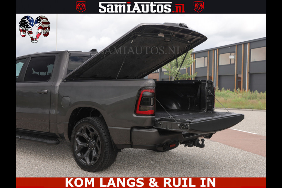 Dodge Ram SPORT | 5.7 V8 HEMI 402PK | GRANITE CRYSTAL | GROOTSCHERM | PANO | LIMITED WIELEN | DUBBEL CABINE DC | 5 PERSOONS | GRIJSKENTEKEN |