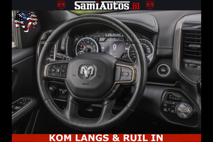 Dodge Ram SPORT | 5.7 V8 HEMI 402PK | GRANITE CRYSTAL | GROOTSCHERM | PANO | LIMITED WIELEN | DUBBEL CABINE DC | 5 PERSOONS | GRIJSKENTEKEN |