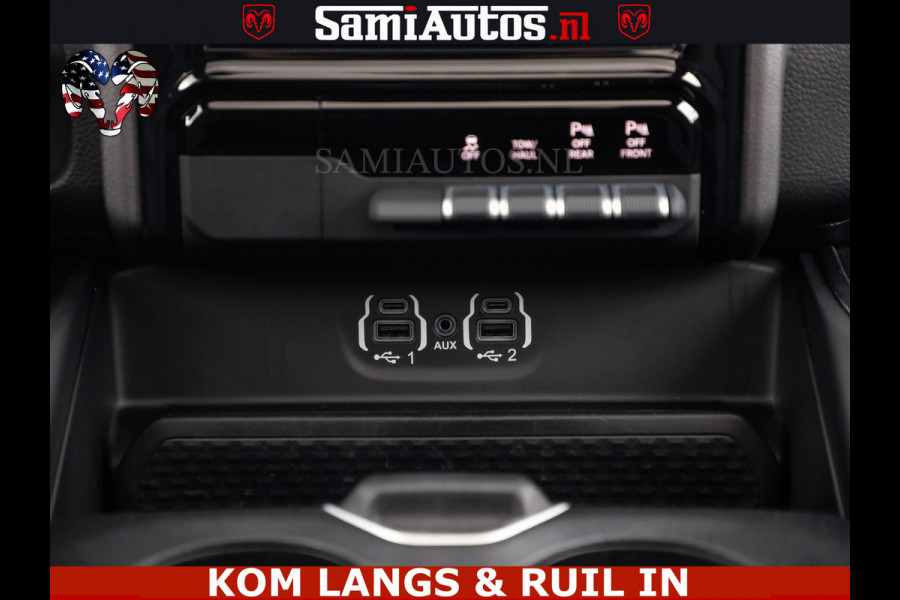 Dodge Ram SPORT | 5.7 V8 HEMI 402PK | GRANITE CRYSTAL | GROOTSCHERM | PANO | LIMITED WIELEN | DUBBEL CABINE DC | 5 PERSOONS | GRIJSKENTEKEN |