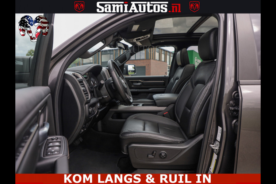 Dodge Ram SPORT | 5.7 V8 HEMI 402PK | GRANITE CRYSTAL | GROOTSCHERM | PANO | LIMITED WIELEN | DUBBEL CABINE DC | 5 PERSOONS | GRIJSKENTEKEN |