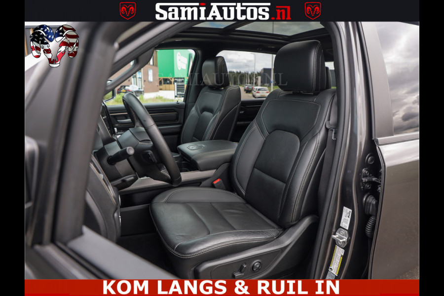 Dodge Ram SPORT | 5.7 V8 HEMI 402PK | GRANITE CRYSTAL | GROOTSCHERM | PANO | LIMITED WIELEN | DUBBEL CABINE DC | 5 PERSOONS | GRIJSKENTEKEN |