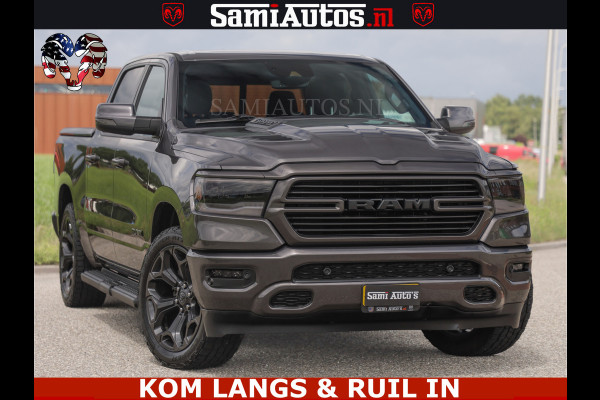 Dodge Ram SPORT | 5.7 V8 HEMI 402PK | GRANITE CRYSTAL | GROOTSCHERM | PANO | LIMITED WIELEN | DUBBEL CABINE DC | 5 PERSOONS | GRIJSKENTEKEN |