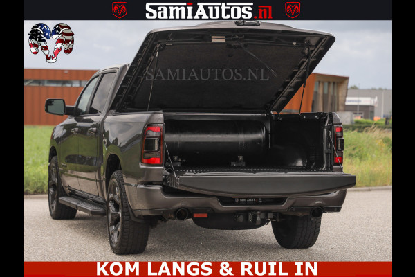 Dodge Ram SPORT | 5.7 V8 HEMI 402PK | GRANITE CRYSTAL | GROOTSCHERM | PANO | LIMITED WIELEN | DUBBEL CABINE DC | 5 PERSOONS | GRIJSKENTEKEN |