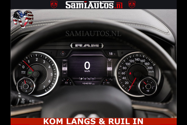 Dodge Ram SPORT | 5.7 V8 HEMI 402PK | GRANITE CRYSTAL | GROOTSCHERM | PANO | LIMITED WIELEN | DUBBEL CABINE DC | 5 PERSOONS | GRIJSKENTEKEN |