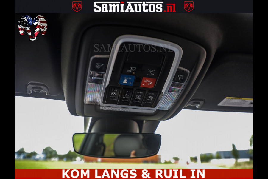 Dodge Ram SPORT | 5.7 V8 HEMI 402PK | GRANITE CRYSTAL | GROOTSCHERM | PANO | LIMITED WIELEN | DUBBEL CABINE DC | 5 PERSOONS | GRIJSKENTEKEN |