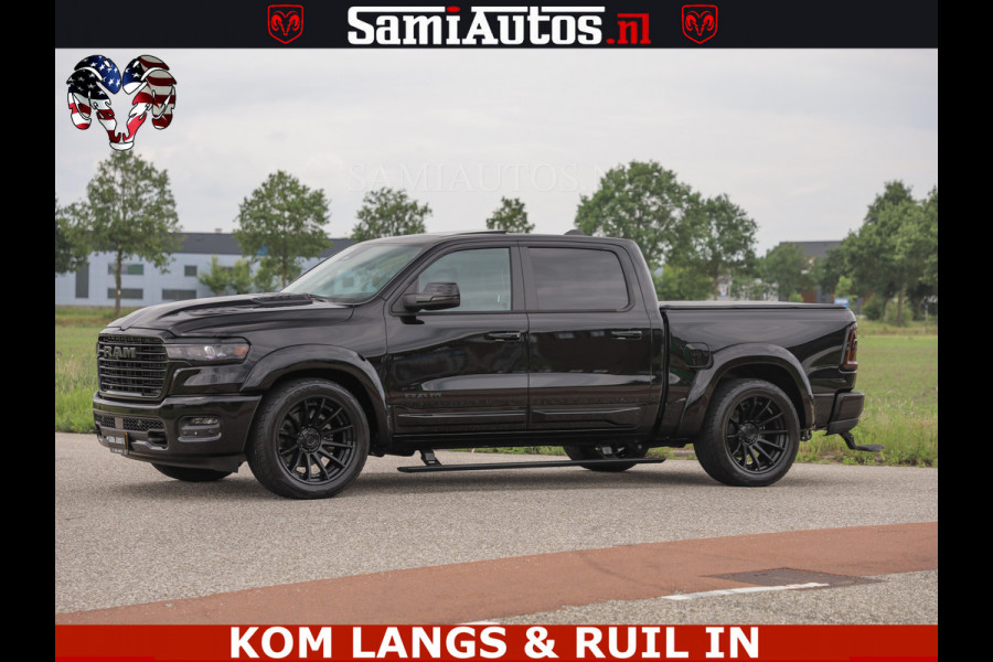 Dodge Ram 1500 Night Premium | Full Option | De Meest Luxe Pick-Up in zijn Klasse | Comfortabele Dubbele Cabine met Royale 5 Zitplaatsen | BPM vrij | Nu Leverbaar uit Voorraad | Voorraad Nr 2287 - 3384