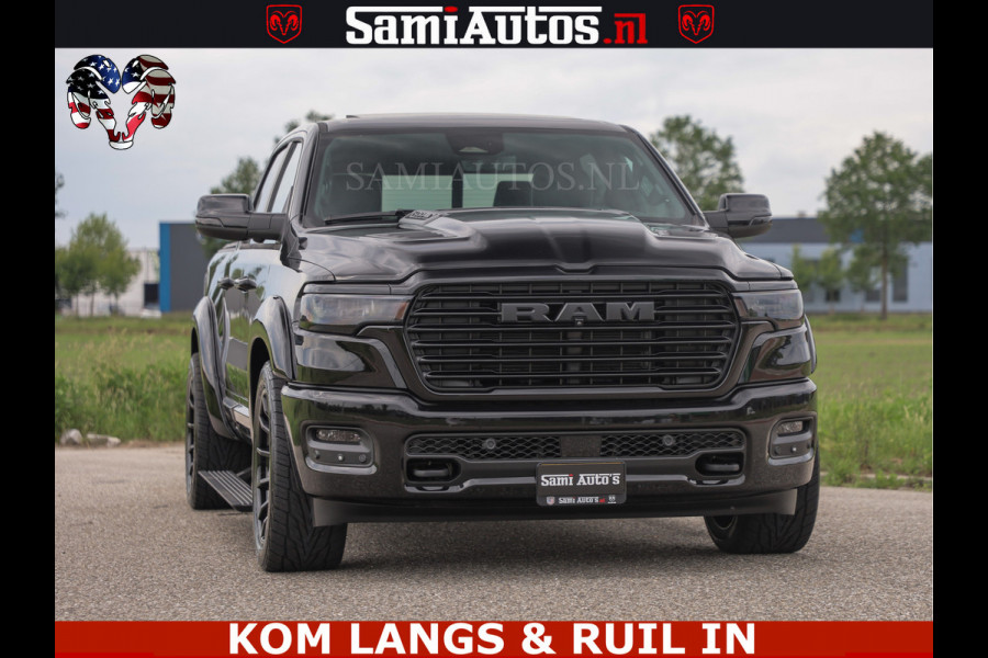 Dodge Ram 1500 Night Premium | Full Option | De Meest Luxe Pick-Up in zijn Klasse | Comfortabele Dubbele Cabine met Royale 5 Zitplaatsen | BPM vrij | Nu Leverbaar uit Voorraad | Voorraad Nr 2287 - 3384