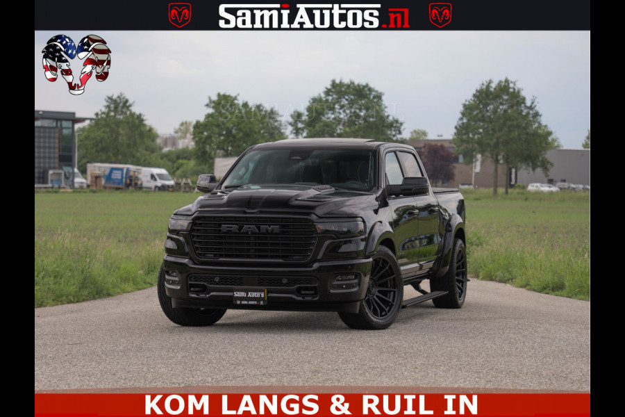 Dodge Ram 1500 Night Premium | Full Option | De Meest Luxe Pick-Up in zijn Klasse | Comfortabele Dubbele Cabine met Royale 5 Zitplaatsen | BPM vrij | Nu Leverbaar uit Voorraad | Voorraad Nr 2287 - 3384