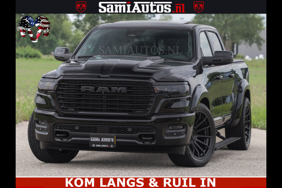 Dodge Ram 1500 Night Premium | Full Option | De Meest Luxe Pick-Up in zijn Klasse | Comfortabele Dubbele Cabine met Royale 5 Zitplaatsen | BPM vrij | Nu Leverbaar uit Voorraad | Voorraad Nr 2287 - 3384