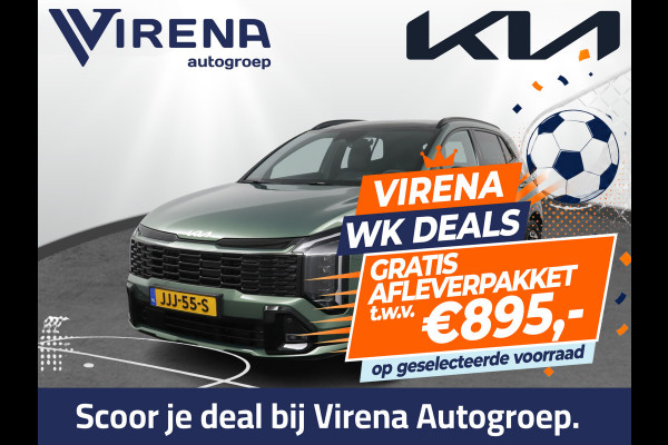 Kia Sportage 1.6 T-GDi Hybrid GT-Line Apple Carplay/Android Auto - Cruise Control - Dodehoekdetectie - Schuif-/Kanteldak  - Navigatie - Stuur/Stoelverwarming - Fabrieksgarantie tot 10-2032