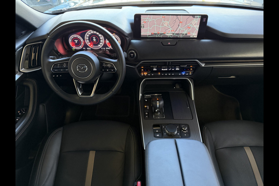 Mazda CX-60 2.5 e-SkyActiv PHEV HOMURA PANO SCHUIFDAK STOEL/STUUR.VERW/VENTILATIE HEADUP ELEK.STOEL AWD 4X4 4WD ✅ Top Auto's Wijchen. Al 30 Jaar verkoop van Mazda , Alle Modellen PHEV / HEV / BENZINE✅