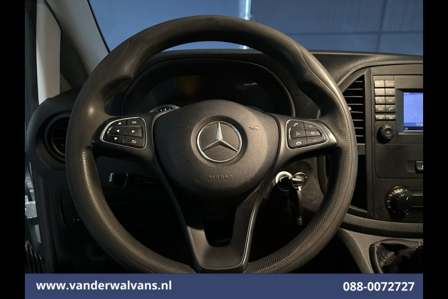 Mercedes-Benz Vito 116 CDI 164pk L3H1 Euro6 Airco | Camera | Cruisecontrol | LED | 2500kg Trekhaak Parkeersensoren, Stoelverwarming, Bijrijdersbank