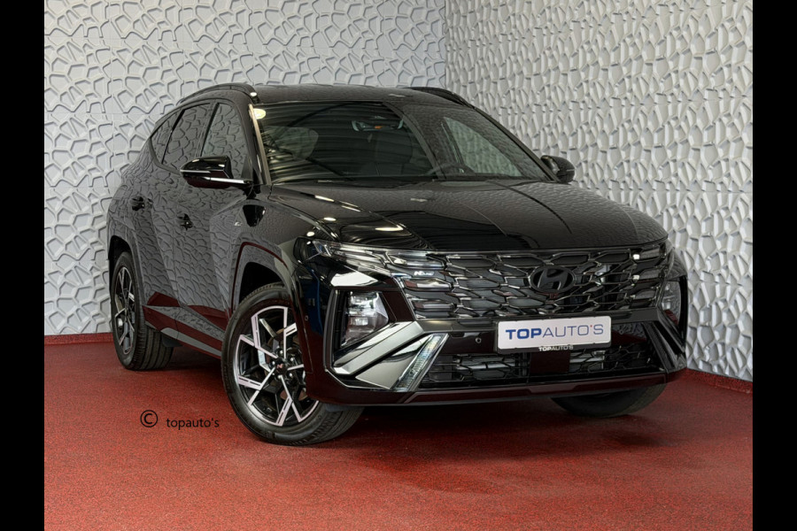 Hyundai Tucson NIEUWE AUTO 1.6 T-GDI PHEV N-LINE 360CAM ELEK.KLEP ELEK.STOEL MET GEHEUGEN VERWARMD/KOELING SUBWOOFER 19" LMV ZWARTE HEMEL STUUR PLUG IN HYBRIDE