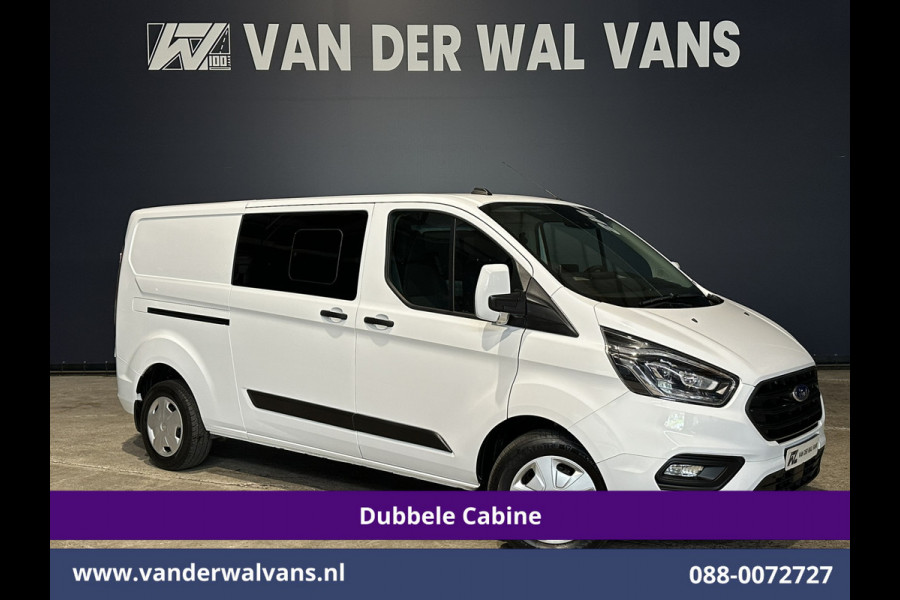 Ford Transit Custom 2.0 TDCI 170pk L2H1 Dubbele Cabine Euro6 Airco | 5-zits | Camera | Xenon | Navigatie | Cruisecontrol Android Auto, Parkeersensoren, Stoelverwarming, Verwarmde Voorruit, 2800kg trekvermogen
