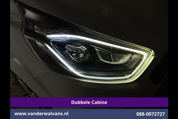 Ford Transit Custom 2.0 TDCI 170pk L2H1 Dubbele Cabine Euro6 Airco | 5-zits | Camera | Xenon | Navigatie | Cruisecontrol Android Auto, Parkeersensoren, Stoelverwarming, Verwarmde Voorruit, 2800kg trekvermogen