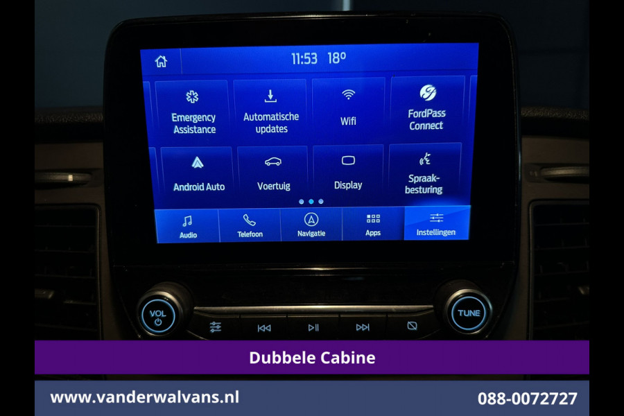 Ford Transit Custom 2.0 TDCI 170pk L2H1 Dubbele Cabine Euro6 Airco | 5-zits | Camera | Xenon | Navigatie | Cruisecontrol Android Auto, Parkeersensoren, Stoelverwarming, Verwarmde Voorruit, 2800kg trekvermogen