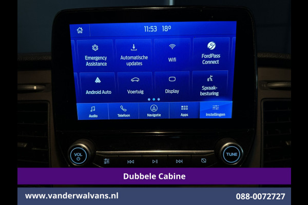 Ford Transit Custom 2.0 TDCI 170pk L2H1 Dubbele Cabine Euro6 Airco | 5-zits | Camera | Xenon | Navigatie | Cruisecontrol Android Auto, Parkeersensoren, Stoelverwarming, Verwarmde Voorruit, 2800kg trekvermogen