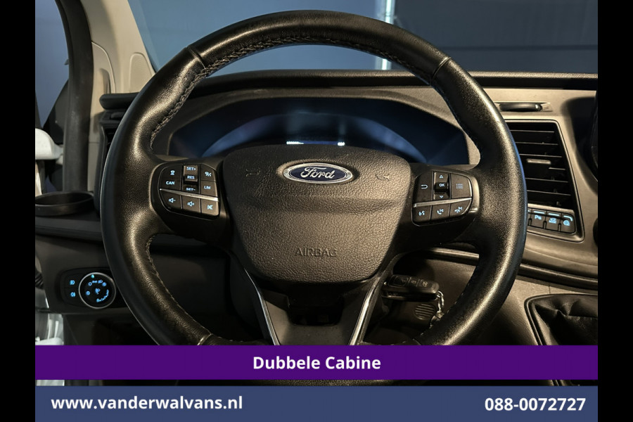 Ford Transit Custom 2.0 TDCI 170pk L2H1 Dubbele Cabine Euro6 Airco | 5-zits | Camera | Xenon | Navigatie | Cruisecontrol Android Auto, Parkeersensoren, Stoelverwarming, Verwarmde Voorruit, 2800kg trekvermogen