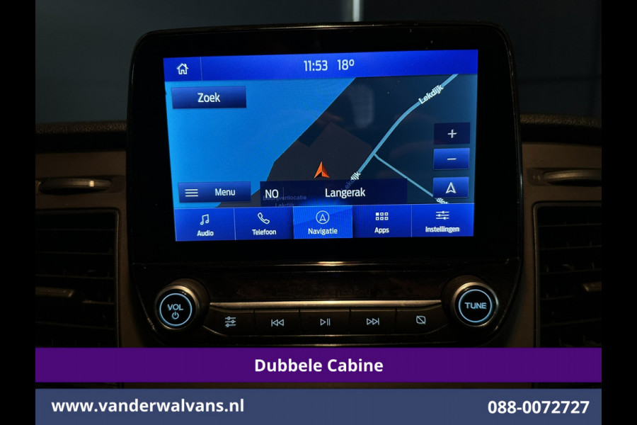 Ford Transit Custom 2.0 TDCI 170pk L2H1 Dubbele Cabine Euro6 Airco | 5-zits | Camera | Xenon | Navigatie | Cruisecontrol Android Auto, Parkeersensoren, Stoelverwarming, Verwarmde Voorruit, 2800kg trekvermogen