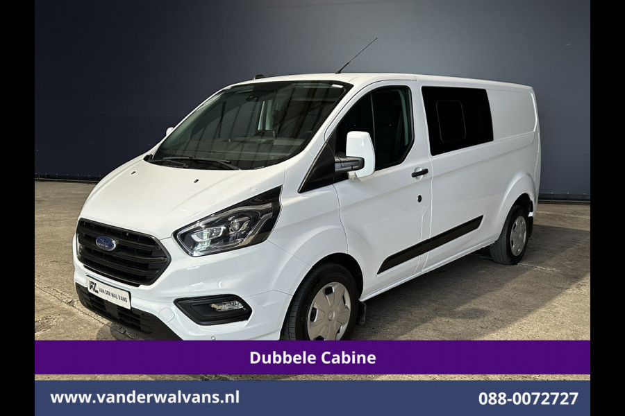 Ford Transit Custom 2.0 TDCI 170pk L2H1 Dubbele Cabine Euro6 Airco | 5-zits | Camera | Xenon | Navigatie | Cruisecontrol Android Auto, Parkeersensoren, Stoelverwarming, Verwarmde Voorruit, 2800kg trekvermogen