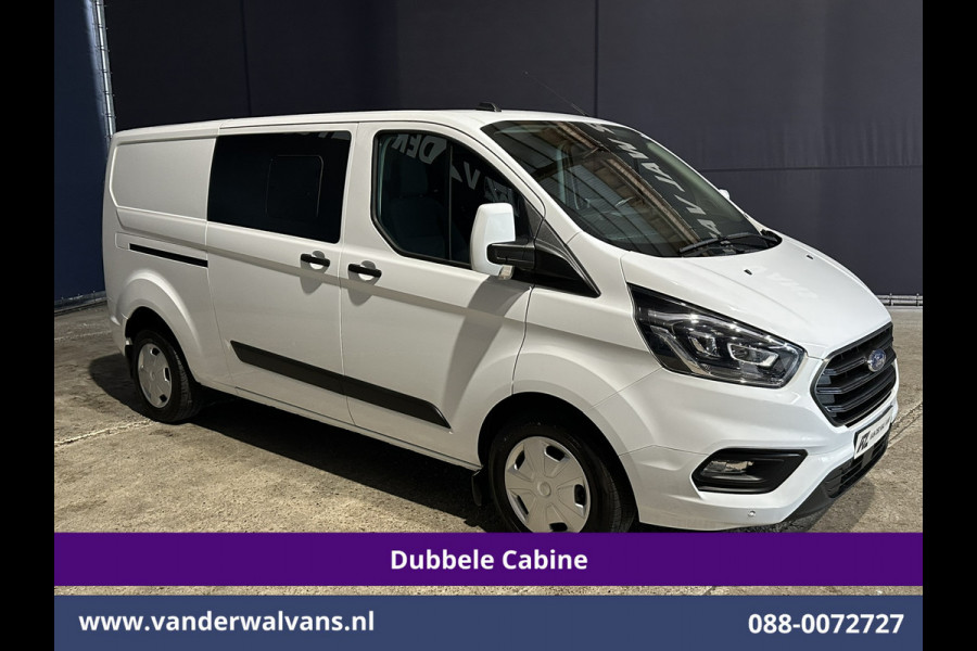 Ford Transit Custom 2.0 TDCI 170pk L2H1 Dubbele Cabine Euro6 Airco | 5-zits | Camera | Xenon | Navigatie | Cruisecontrol Android Auto, Parkeersensoren, Stoelverwarming, Verwarmde Voorruit, 2800kg trekvermogen