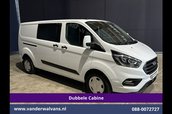 Ford Transit Custom 2.0 TDCI 170pk L2H1 Dubbele Cabine Euro6 Airco | 5-zits | Camera | Xenon | Navigatie | Cruisecontrol Android Auto, Parkeersensoren, Stoelverwarming, Verwarmde Voorruit, 2800kg trekvermogen