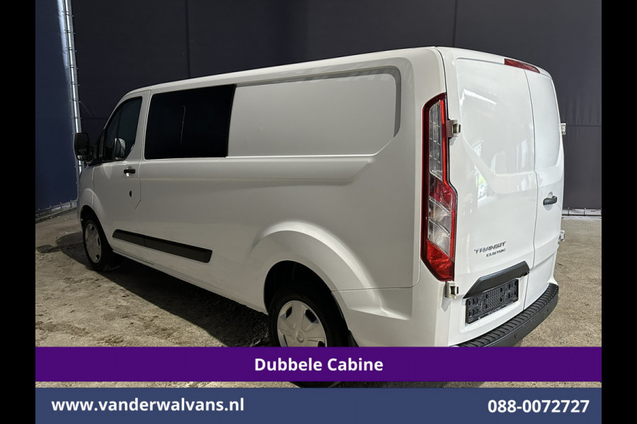 Ford Transit Custom 2.0 TDCI 170pk L2H1 Dubbele Cabine Euro6 Airco | 5-zits | Camera | Xenon | Navigatie | Cruisecontrol Android Auto, Parkeersensoren, Stoelverwarming, Verwarmde Voorruit, 2800kg trekvermogen